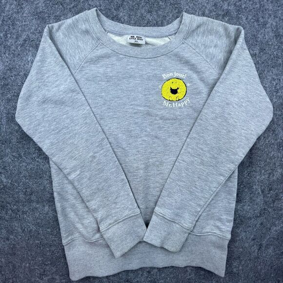 Mr Men Little Miss Sweatshirt Medium Grey Bonjour Happy Fun Silly Sunshine Retro - Picture 1 of 7